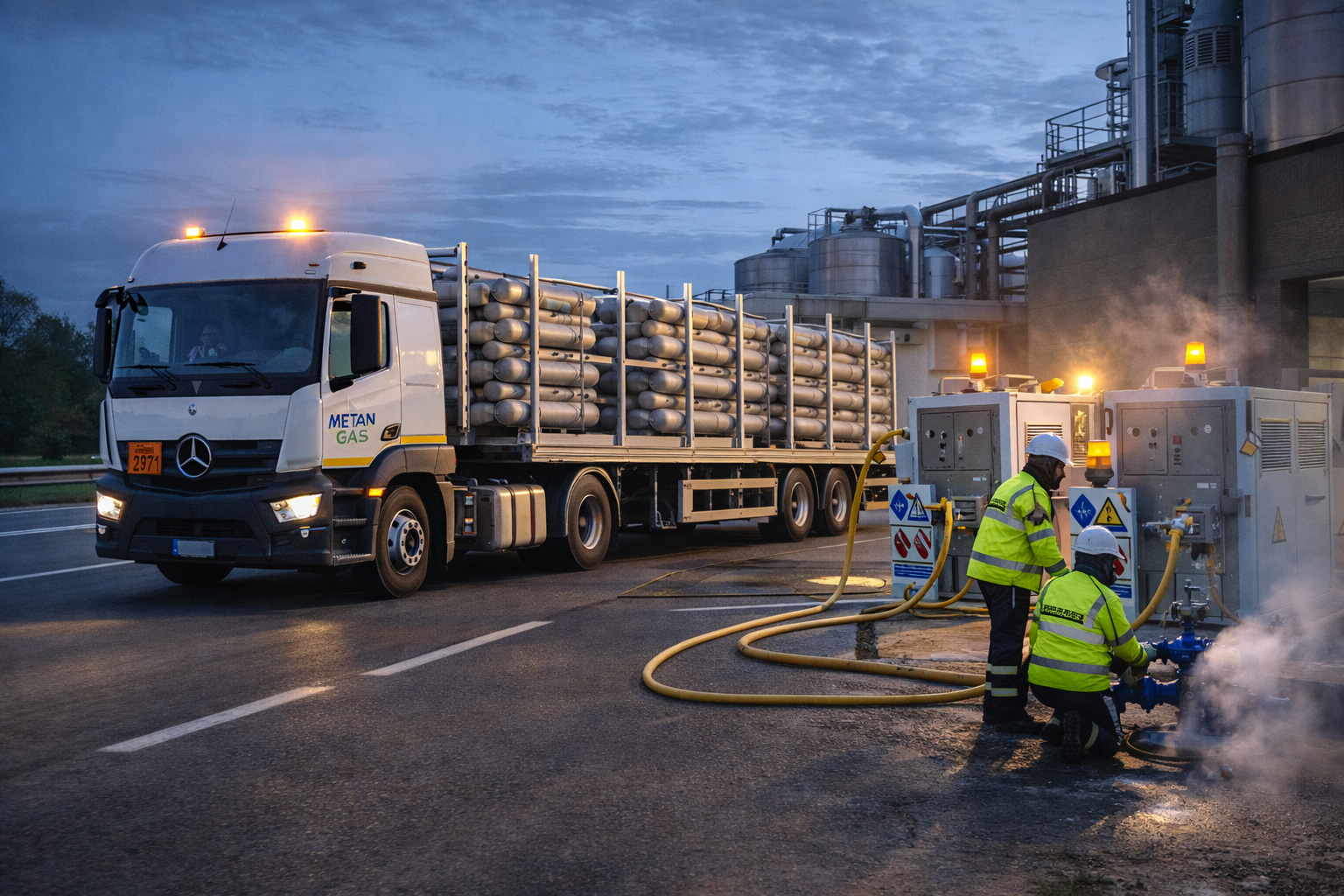 Fornitura Temporanea di Gas | Trasporto Sicuro e Normativa ADR - Servizi trasporto gas metano​ | interruzione rete gas industria | fornitura gas emergenza notte weekend