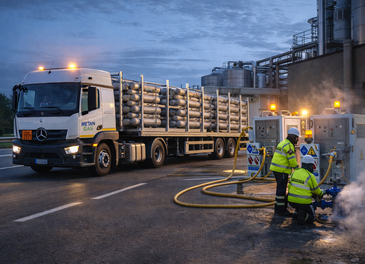Fornitura Temporanea di Gas | Trasporto Sicuro e Normativa ADR - Servizi trasporto gas metano​ | interruzione rete gas industria | fornitura gas emergenza notte weekend
