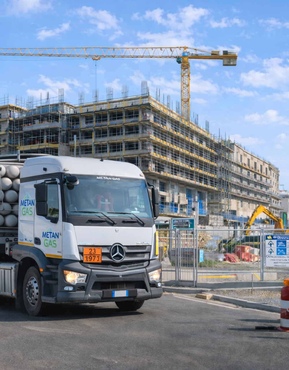 Trasporto Gas per Cantieri - Metangas Trasporti | Come Portare il Gas in un Cantiere
