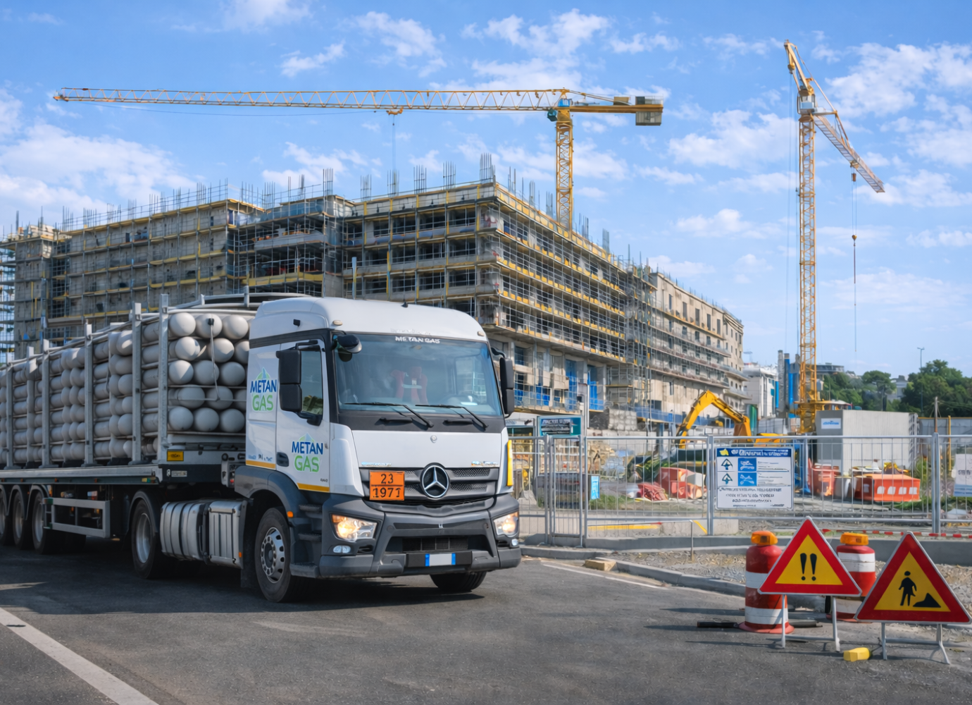 Trasporto Gas per Cantieri - Metangas Trasporti | Come Portare il Gas in un Cantiere